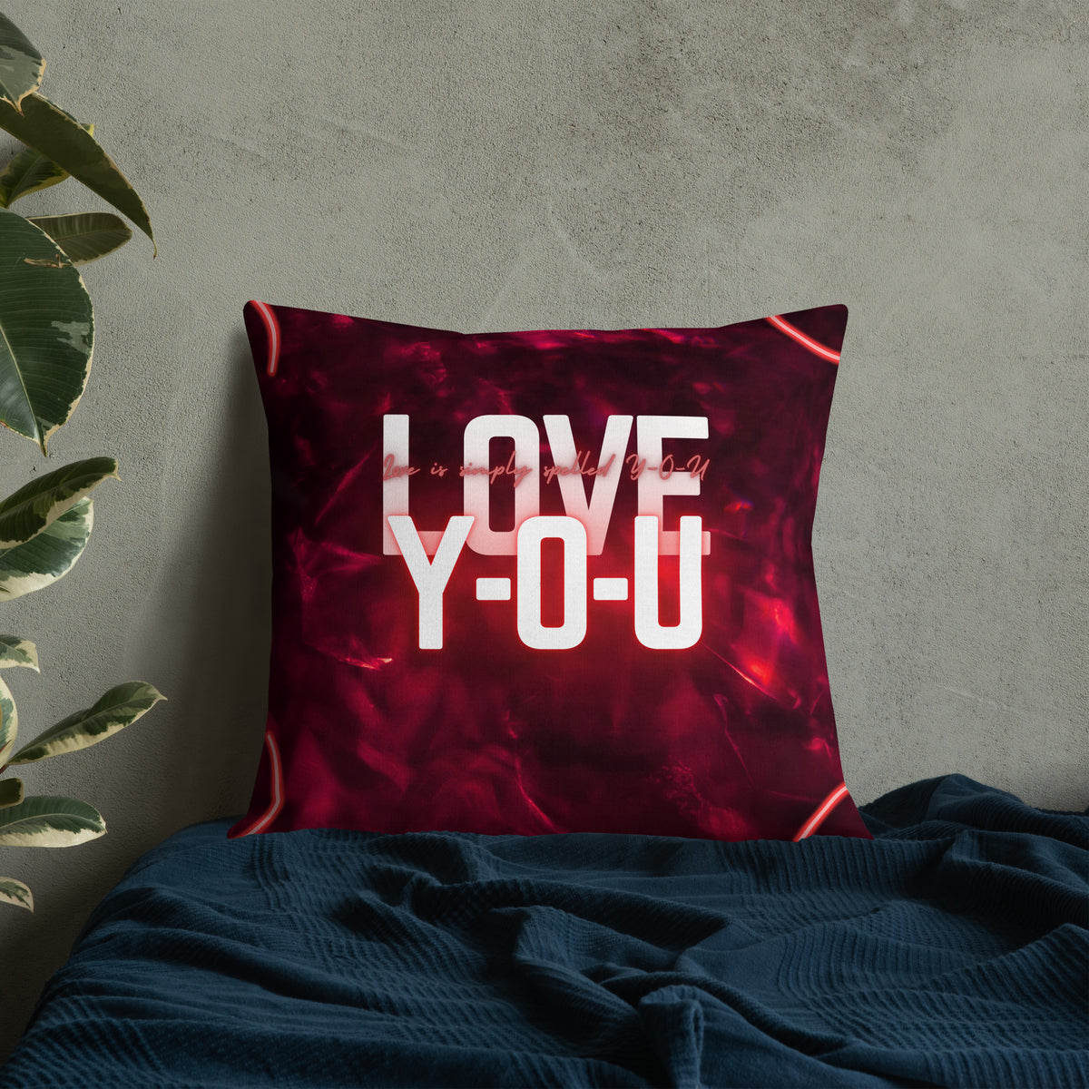 Love in Lights – Premium Valentine Pillow Gift - - Pillows