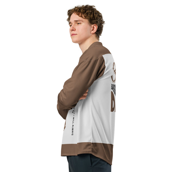 Baseball Dad Hockey Jersey – Gift Him - - Jerseys