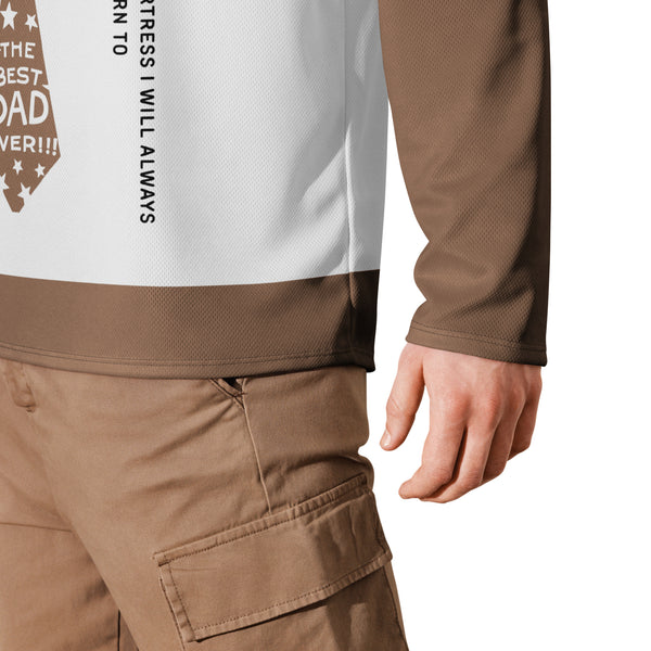 Baseball Dad Hockey Jersey – Gift Him - - Jerseys