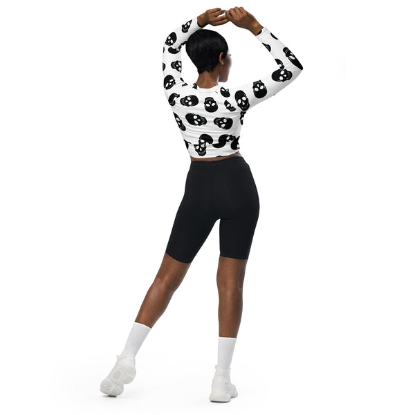 Skull Chic - A Memorable Print for the Fearless - - Crop Top