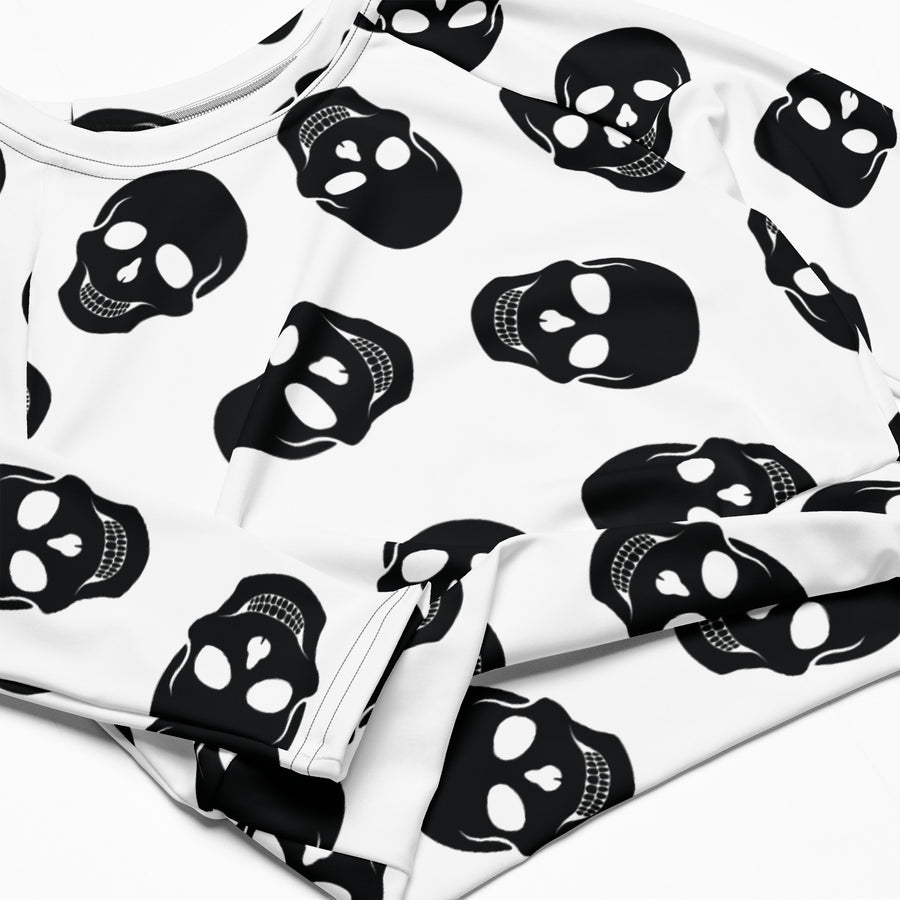 Skull Chic Crop – A Bold Gift for Her - 6XL - Crop Top