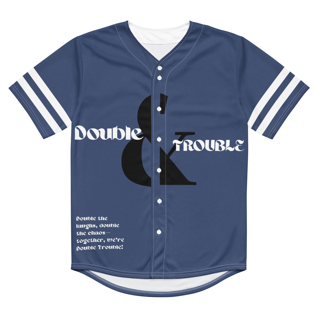 Double the Fun - Unisex Baseball Jersey for Sporty Souls - 2XL - Jerseys