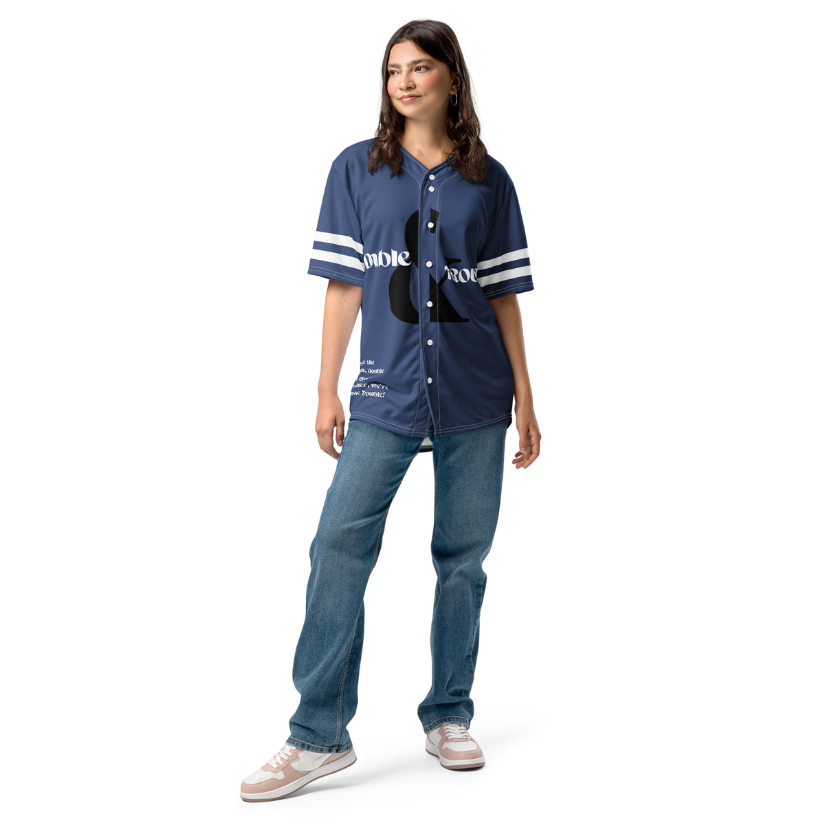 Double the Fun - Unisex Baseball Jersey for Sporty Souls - - Jerseys