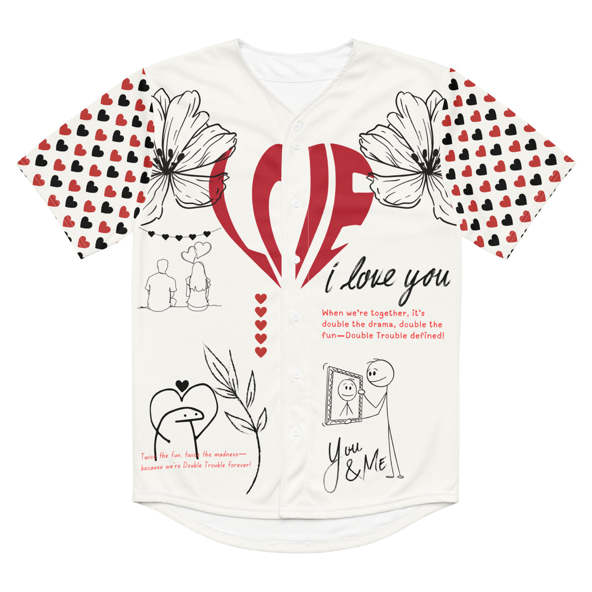 All Yours - Romantic Baseball Jersey for All Occasions - 2XL - Jerseys