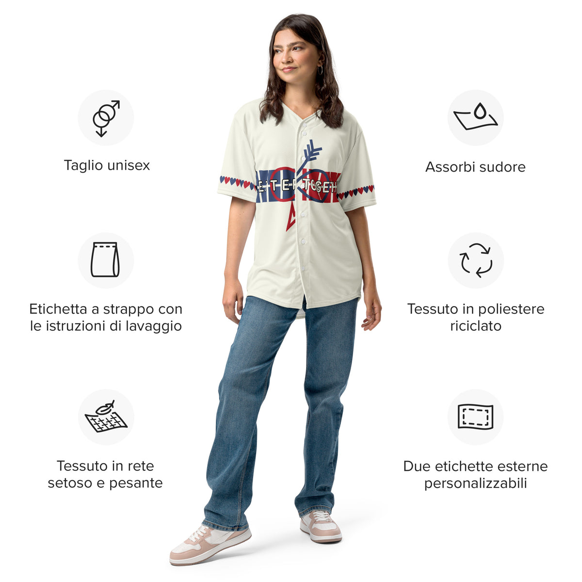 Better Together - Stylish and Sustainable Baseball Jersey - - Jerseys