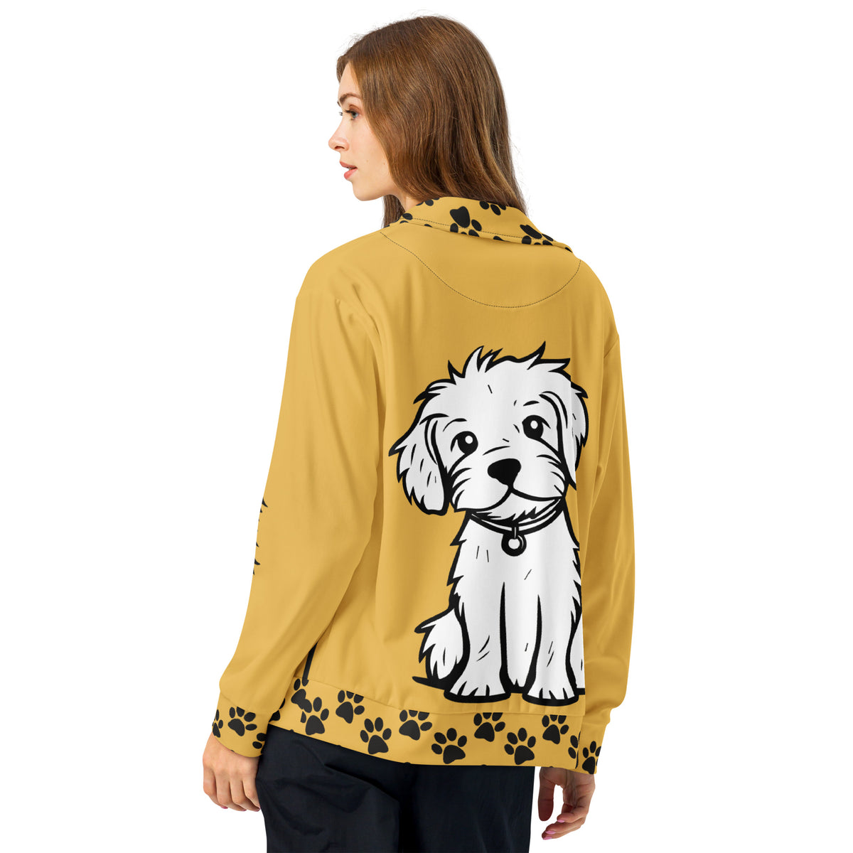 Celebrate Pet Love - Unisex Mustard Track Jacket - - Jackets