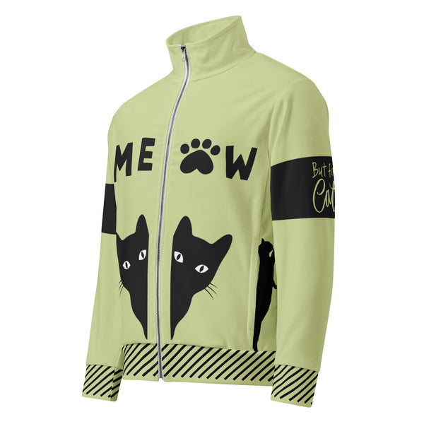 For Cat Enthusiasts - MEOW-Inspired Unisex Track Jacket - - Jackets