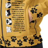 Celebrate Pet Love - Unisex Mustard Track Jacket - - Jackets