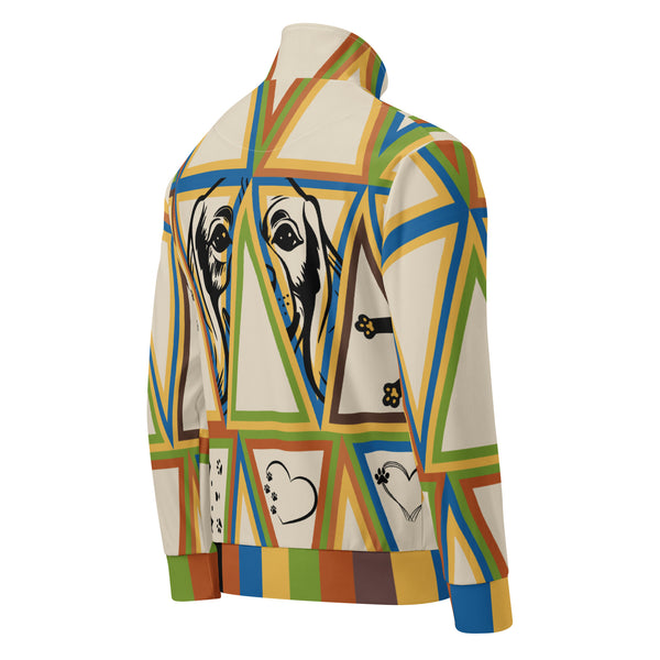 Geometric Charm for Animal Lovers - Unisex Track Jacket - - Jackets