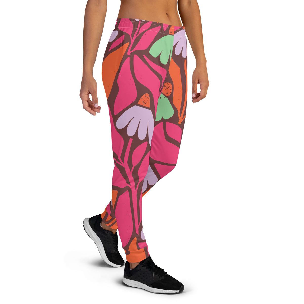 Bloom & Blossom - Artistic Floral Joggers - - Joggers