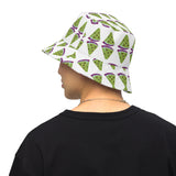 Sweet Summer Memories - Watermelon Panel Reversible Bucket Hat - - Reversible Bucket Hat