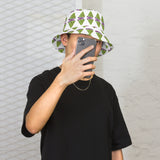 Sweet Summer Memories - Watermelon Panel Reversible Bucket Hat - - Reversible Bucket Hat