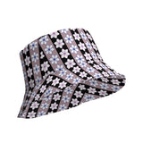 Blossom Stripes Reversible Bucket Hat - - Hats