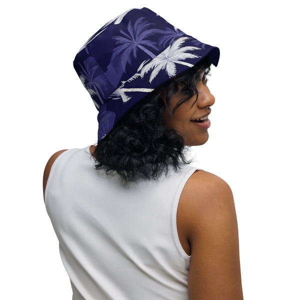 Blue Horizon Bucket Hat - A Tranquil Escape - - Hats