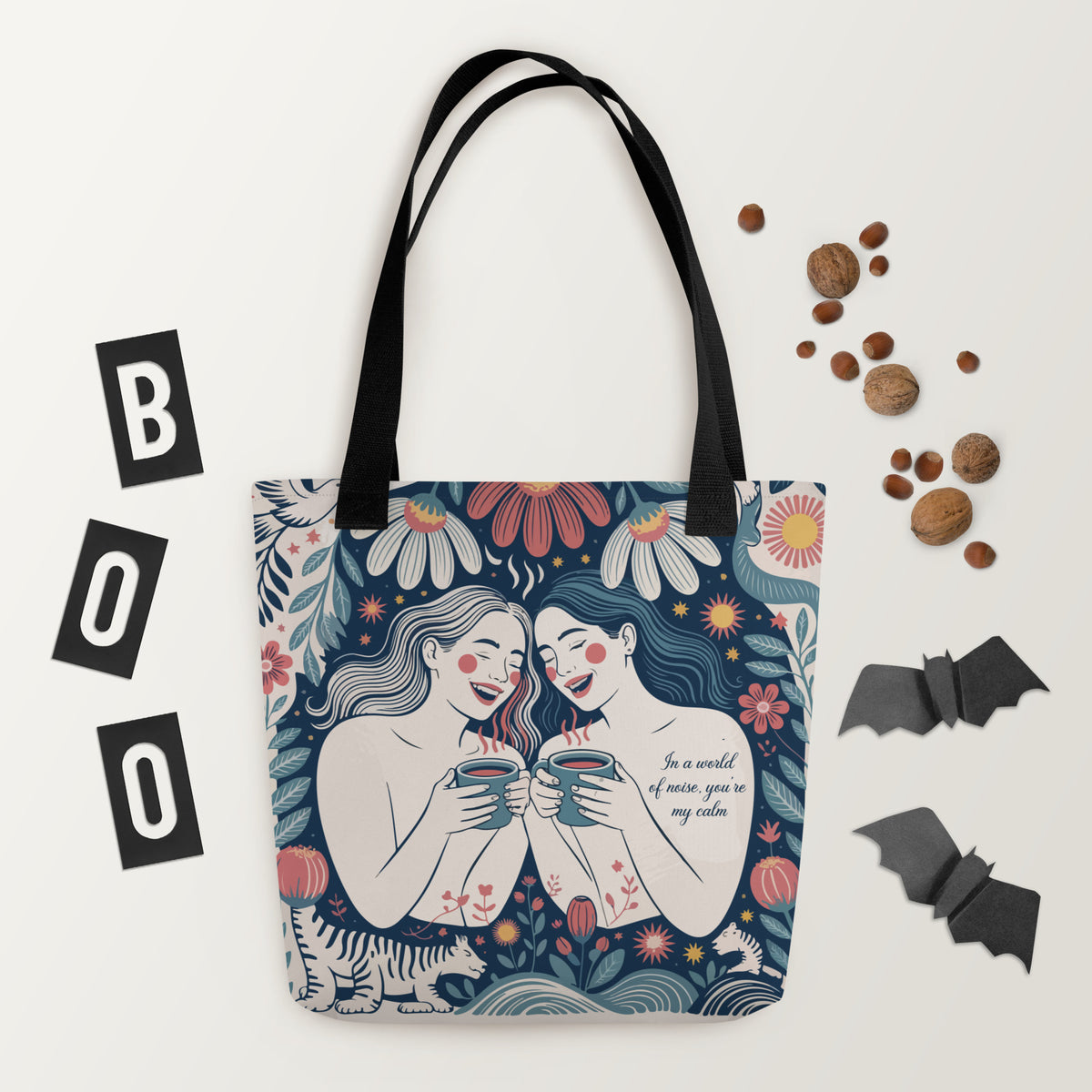 Tranquil Bestie Tote Bag – A Gift of Love - - Tote Bags