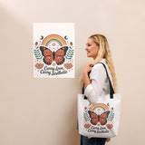 Magical Butterfly Tote – A Perfect Gift for Sisters - - Tote Bags