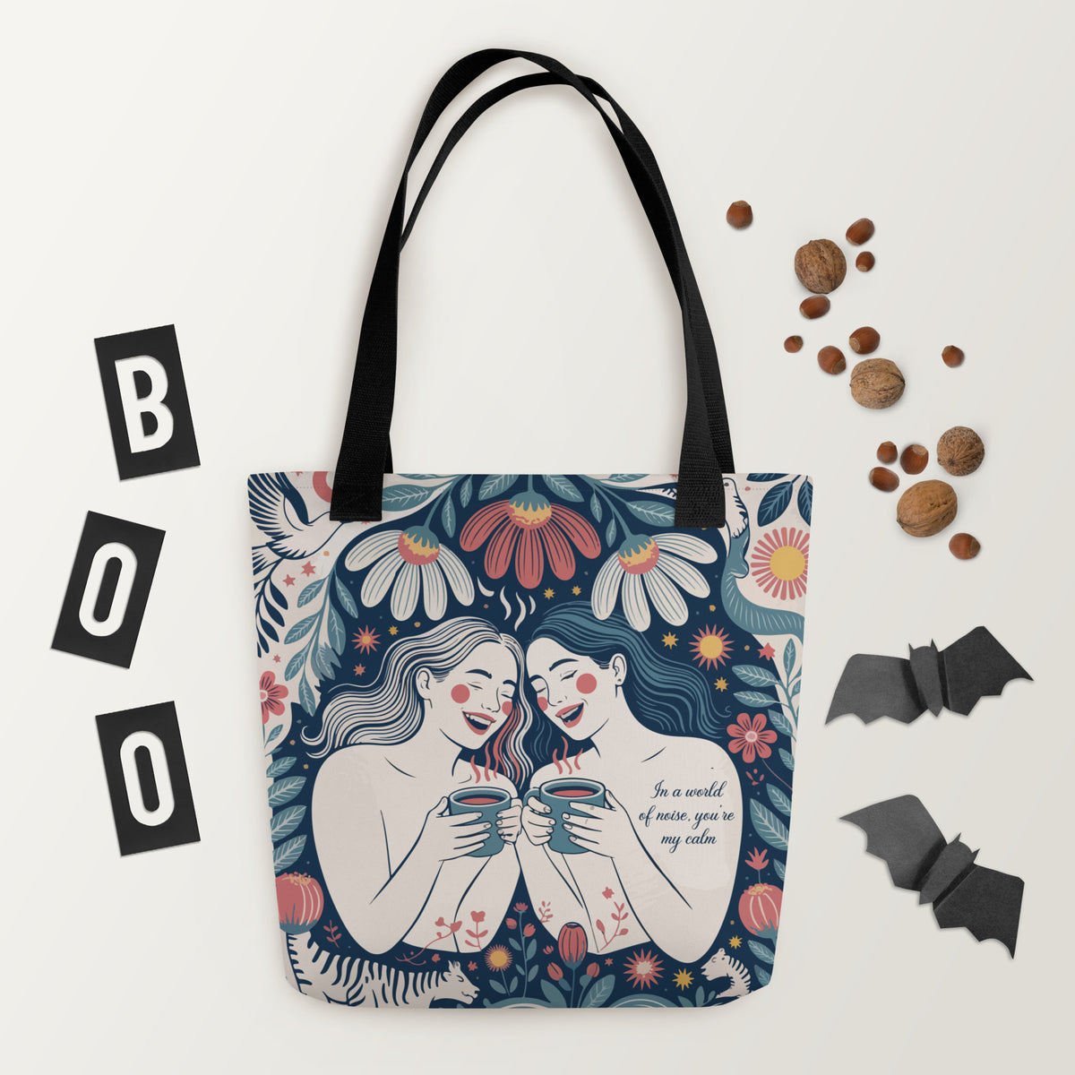 Tranquil Bestie Tote Bag – A Gift of Love - - Tote Bags