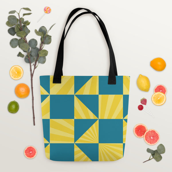 Geometric Memories Tote Bag - - Tote Bags