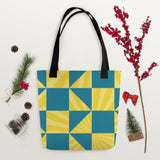 Geometric Memories Tote Bag - - Tote Bags