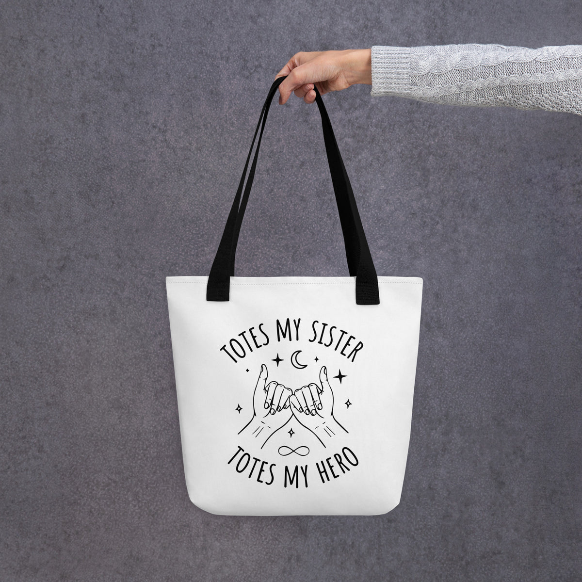 Playful Vibes - Tote Bag Designed for Sisters - - Tote Bags