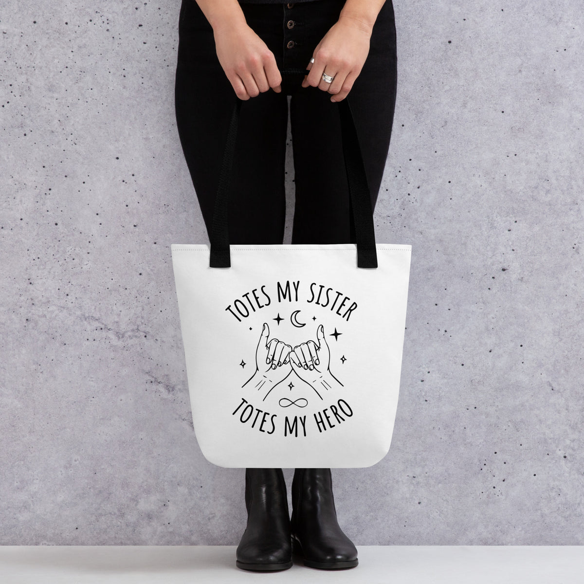 Playful Vibes - Tote Bag Designed for Sisters - - Tote Bags