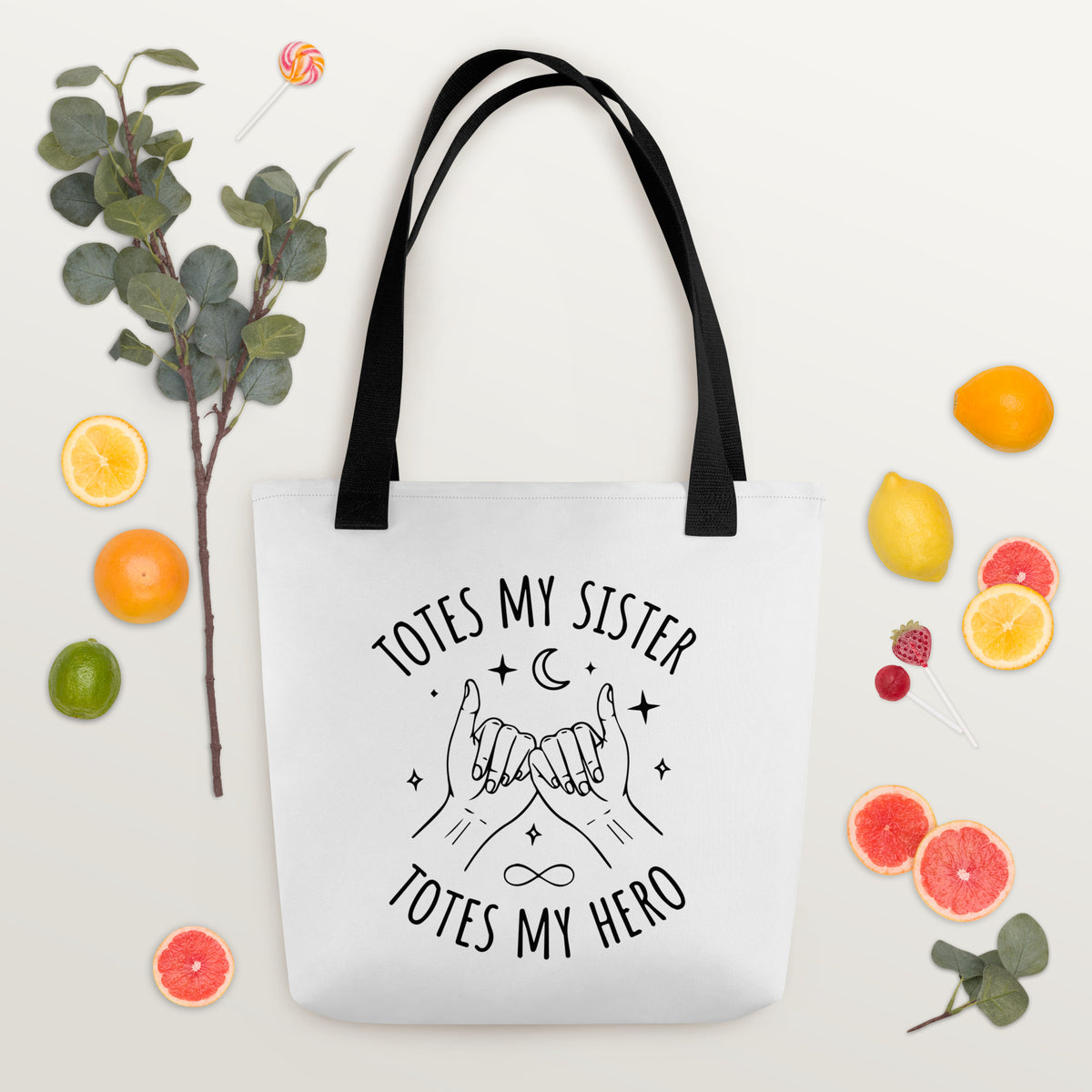 Playful Vibes - Tote Bag Designed for Sisters - - Tote Bags