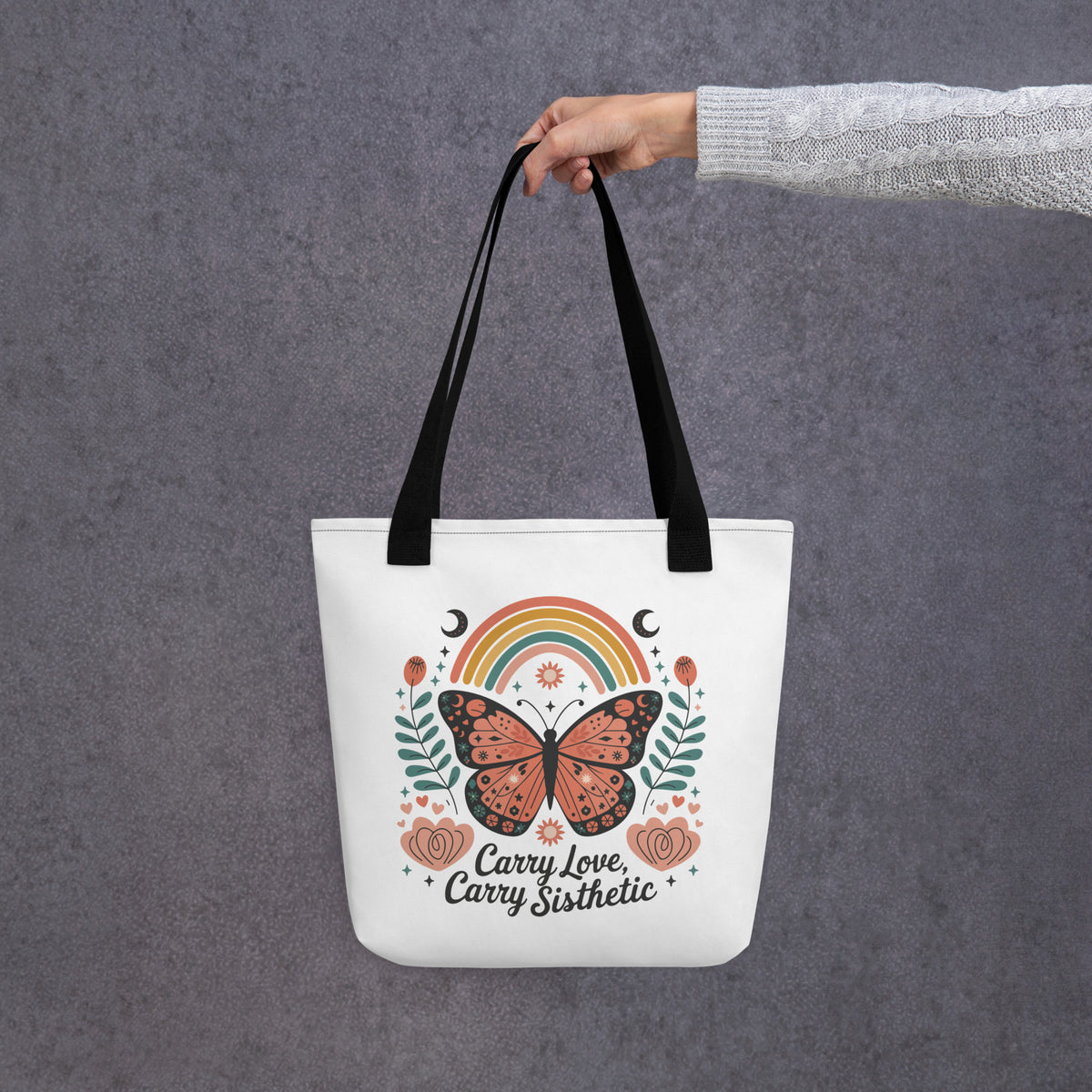 Magical Butterfly Tote – A Perfect Gift for Sisters - - Tote Bags