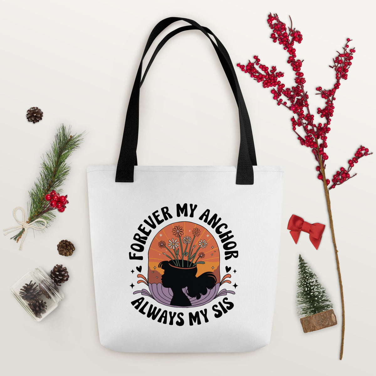 Blooming Love - Tote Bag for Your Sister - - Tote Bags