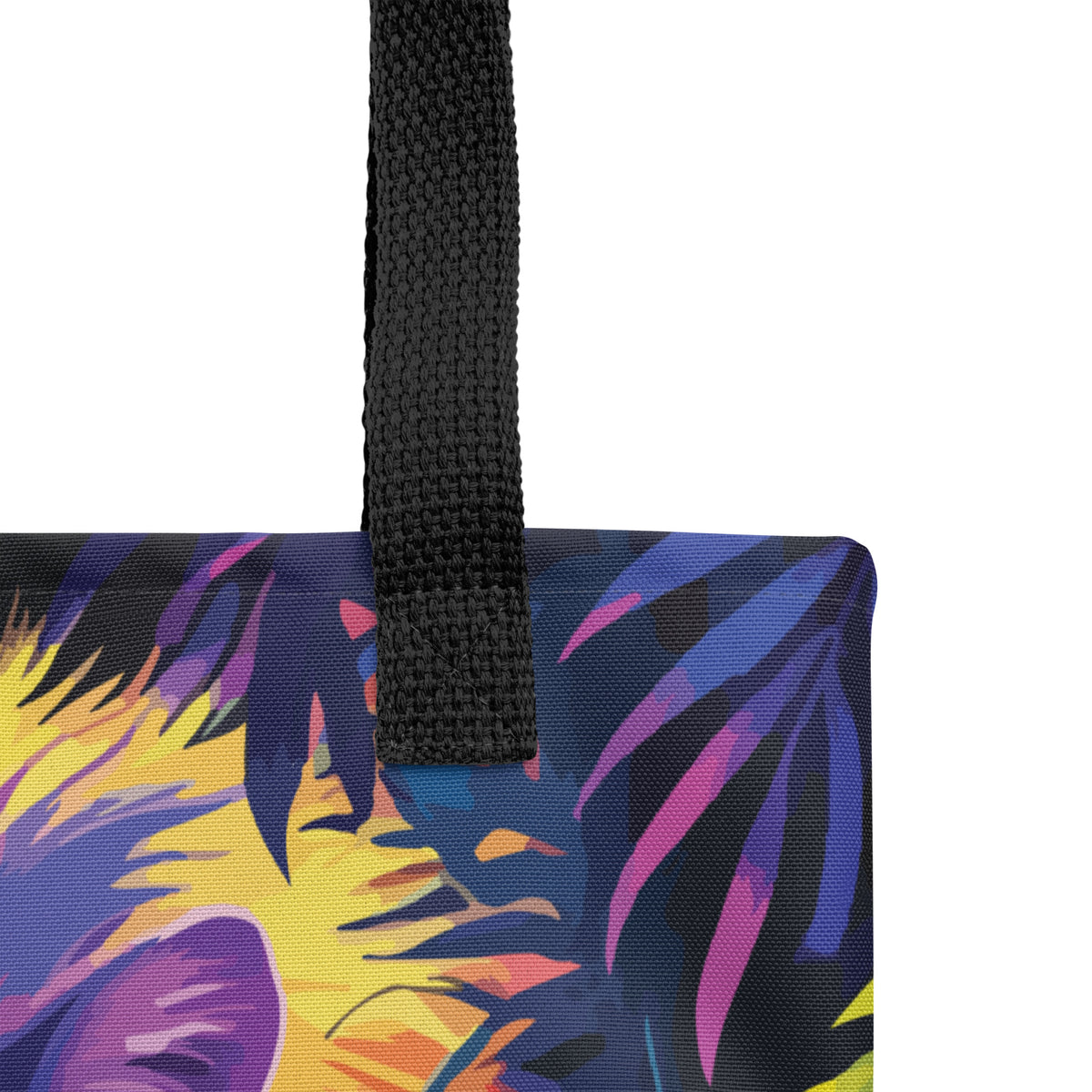 Fierce Beauty - Vibrant Wolf Tote - - Tote Bags