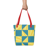 Geometric Memories Tote Bag - - Tote Bags