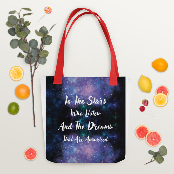 Stellar Inspiration - Dreams Realized - Red - Tote Bags