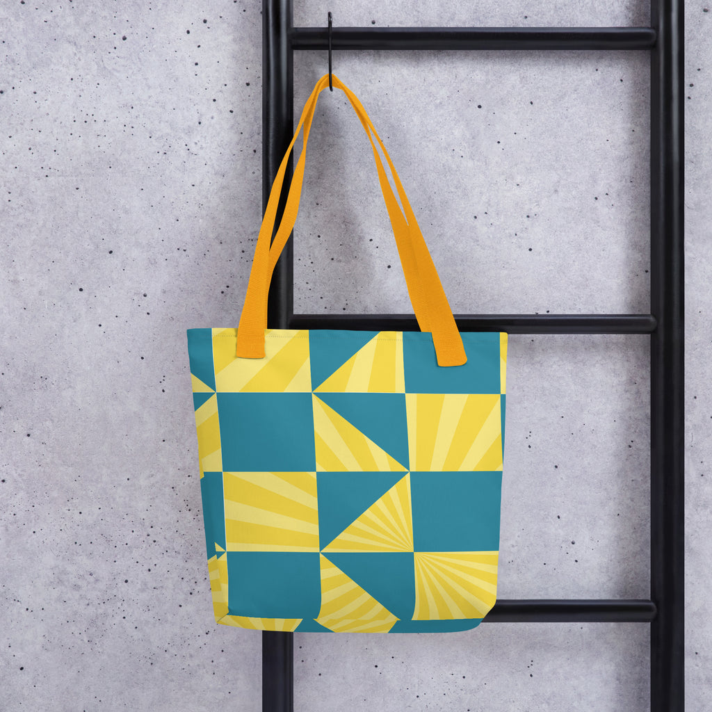 Geometric Memories Tote Bag - - Tote Bags