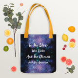 Stellar Inspiration - Dreams Realized - Yellow - Tote Bags