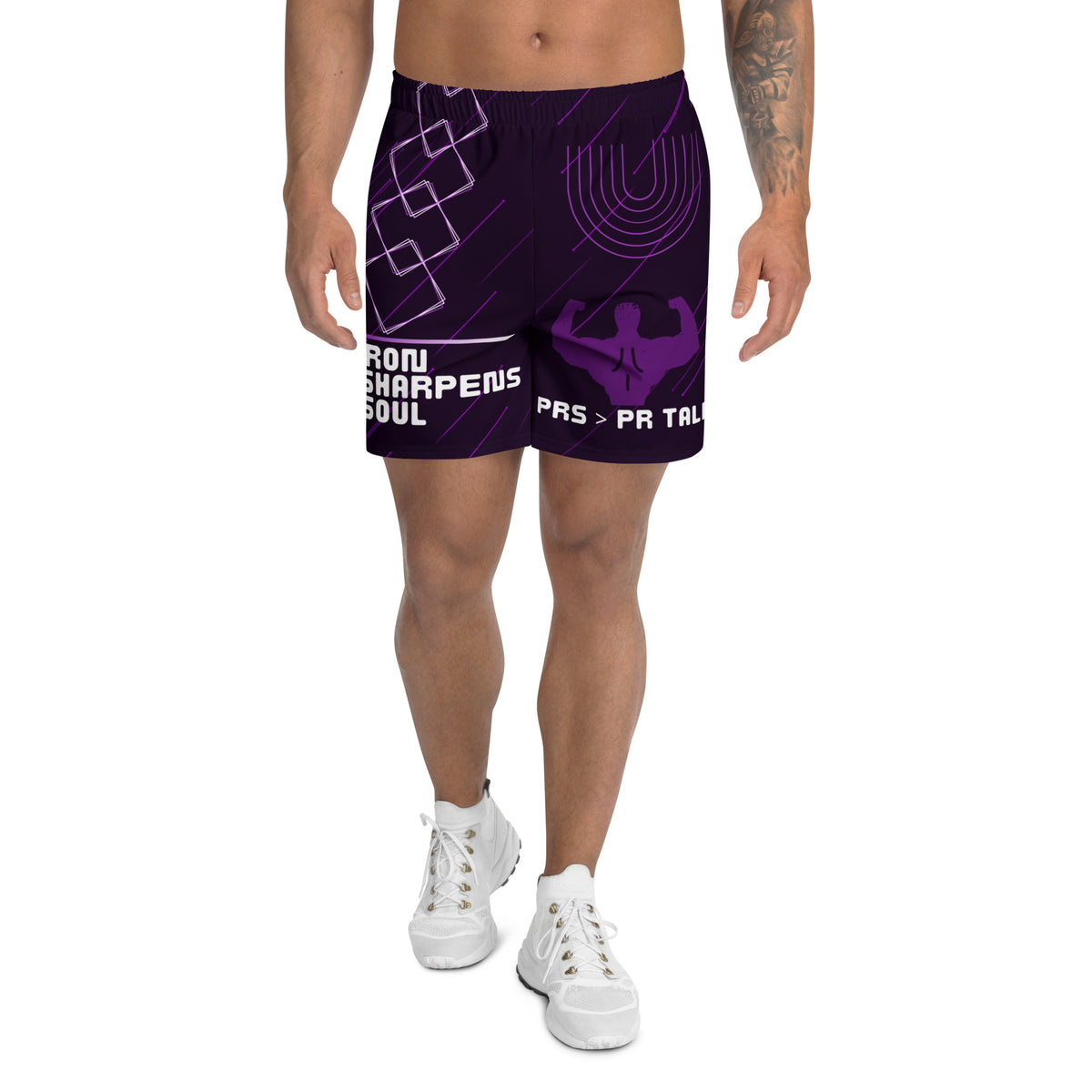 "Iron Sharpens Soul" Athletic Gift Shorts - - Sportswear