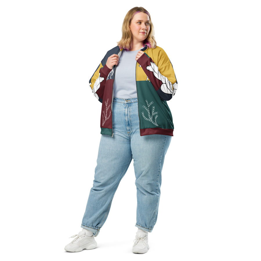 "For Pet-Loving Hearts" Valentine’s Bomber Jacket - 2XL - Denim Jackets