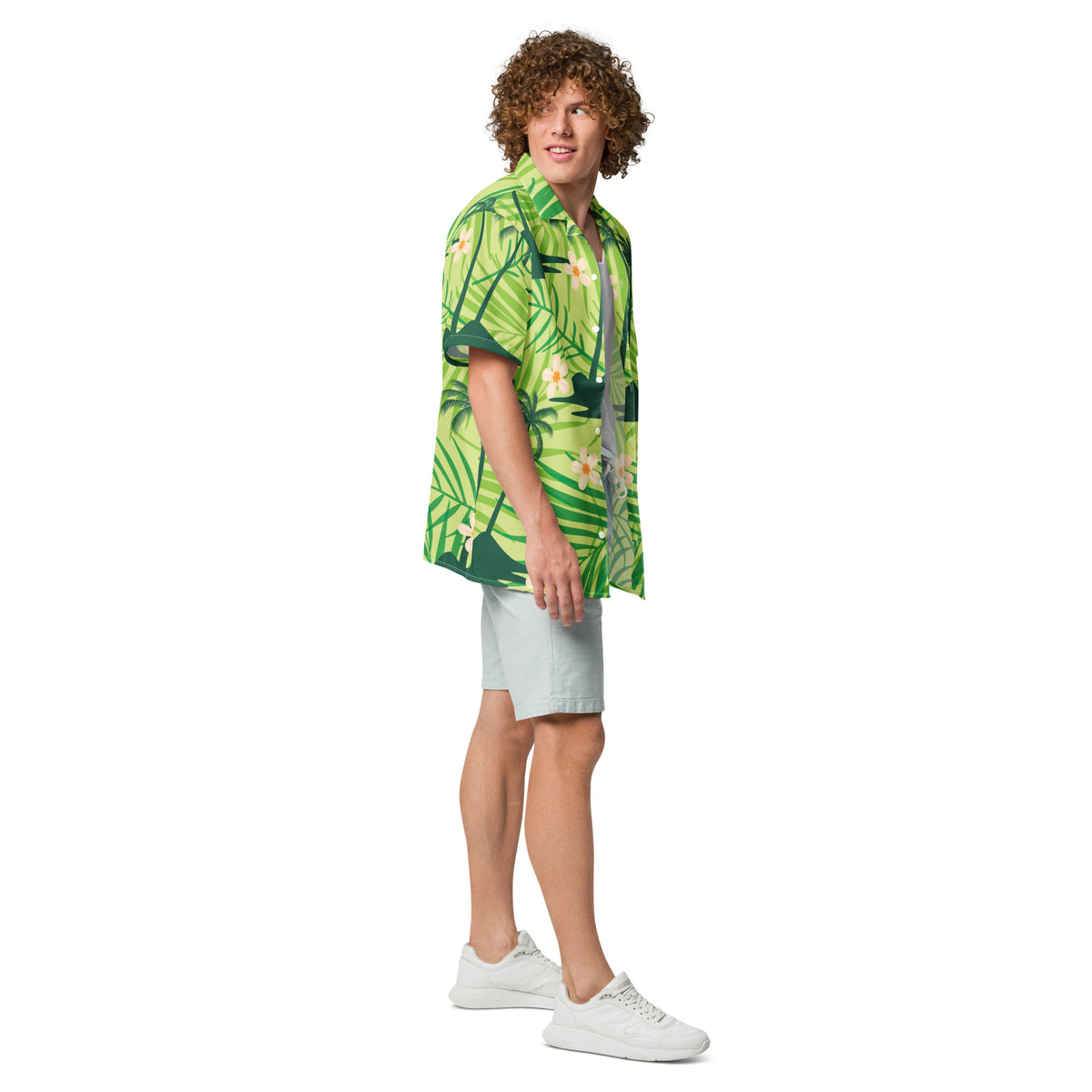 Palm Paradise - Vibrant Hawaiian Shirt for a Tropical Vibe - - T-shirts