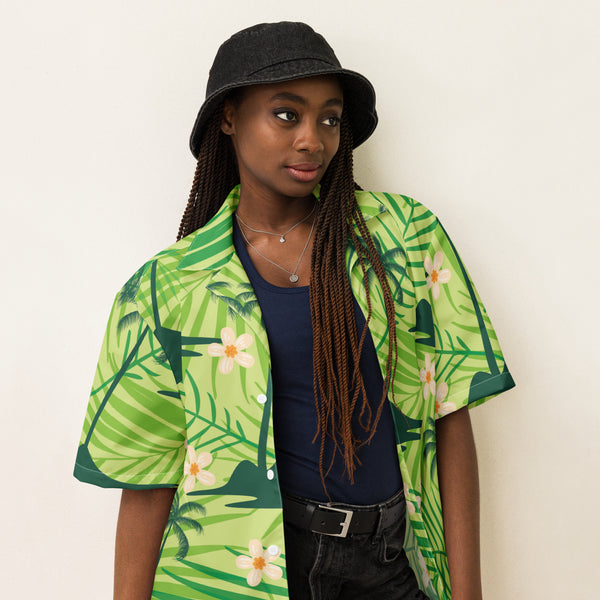 Palm Paradise - Vibrant Hawaiian Shirt for a Tropical Vibe - - T-shirts