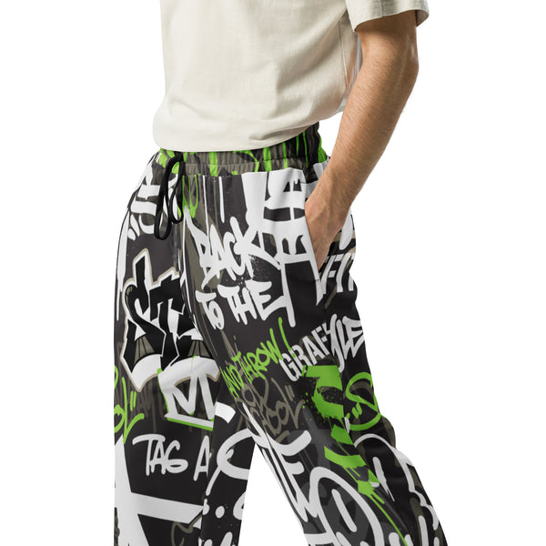 Tag Your Style - Hip Hop-Inspired Wide-Leg Joggers - - Joggers