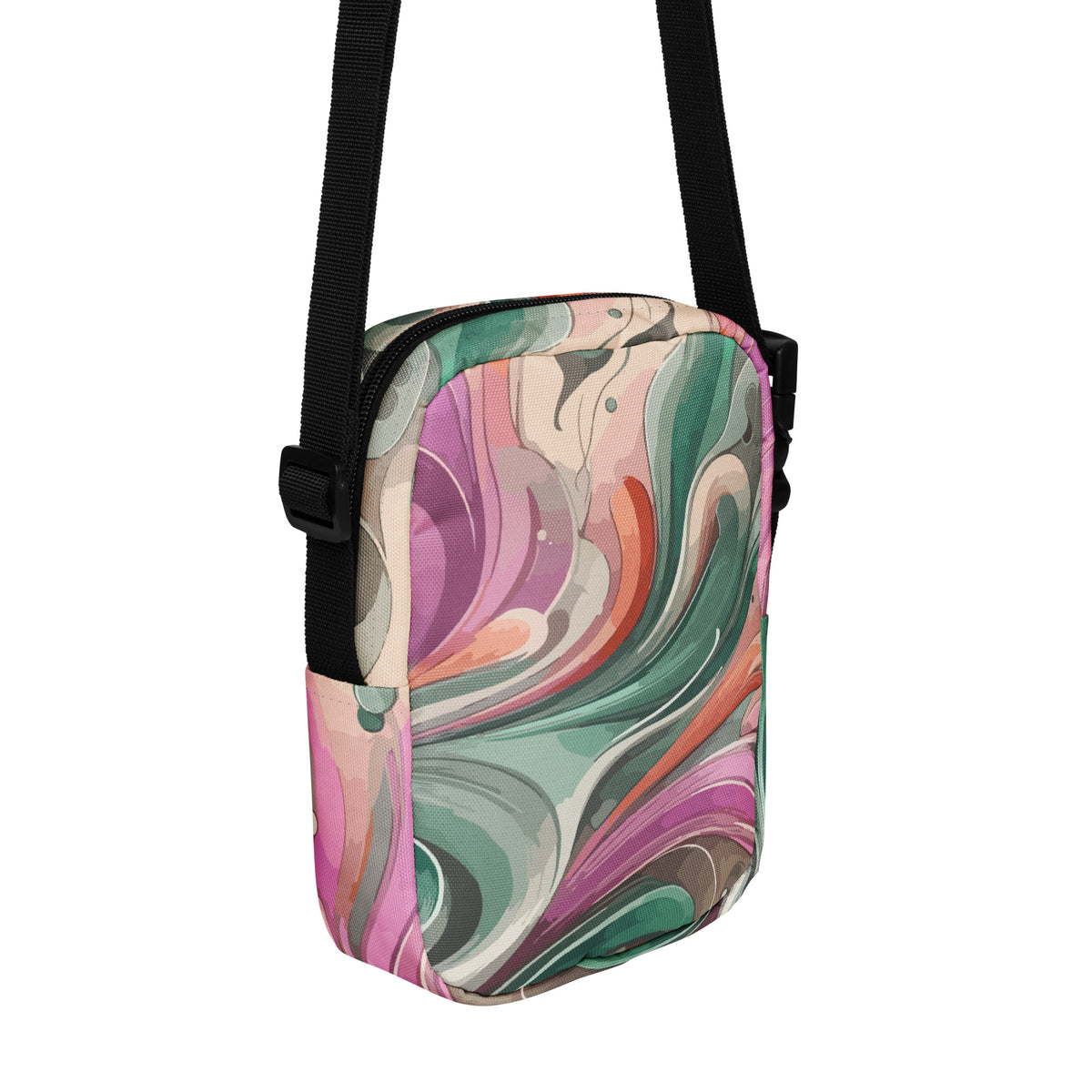 Swirling Memories Crossbody Bag - - Crossbody Bag