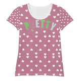 Wear Your Heart on Your Sleeve with Pretty - A Love-Themed T-Shirt - - T-shirts