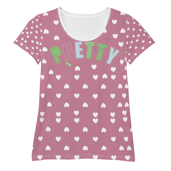 Wear Your Heart on Your Sleeve with Pretty - A Love-Themed T-Shirt - - T-shirts