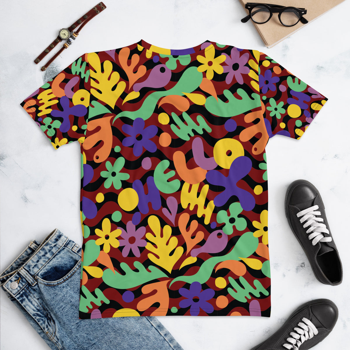 Playful Patterns Welcome Top - Say Hello Vibrantly - - T-shirts