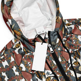 Catty Charm Cropped Windbreaker - Chic Meets Wild - - Winbreakers