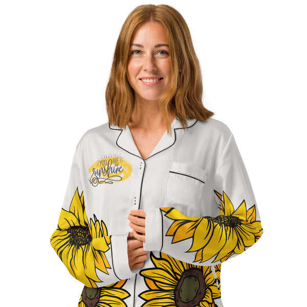 Sunflower Pajama Top – Gift Her Sunshine - - Pajama Tops