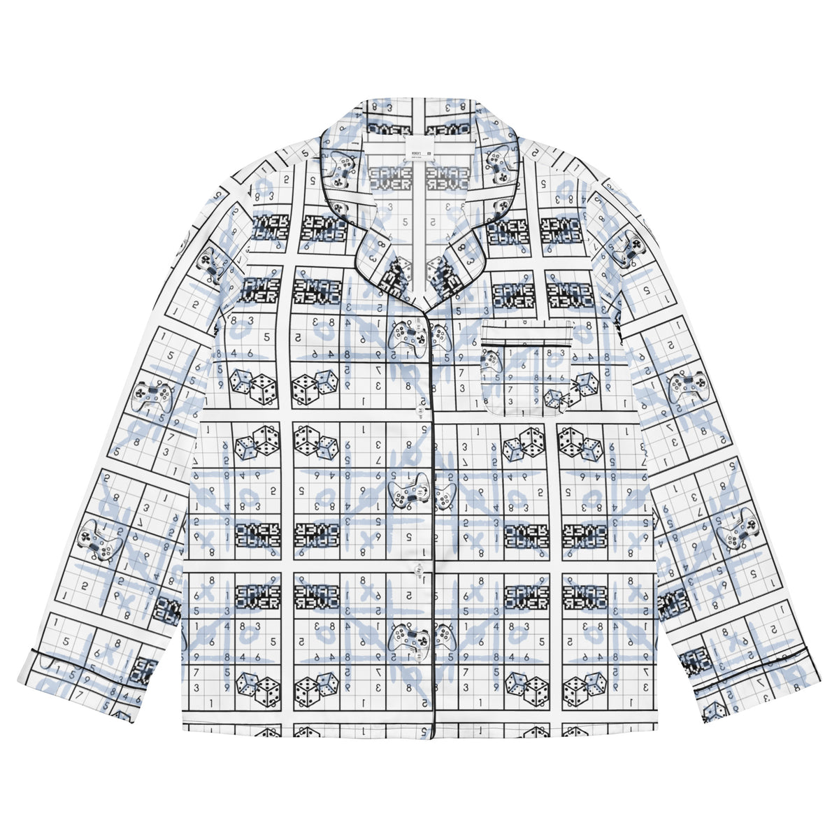 Game Over Pajama Top – Gift for Puzzle Lovers - - Pajama Tops