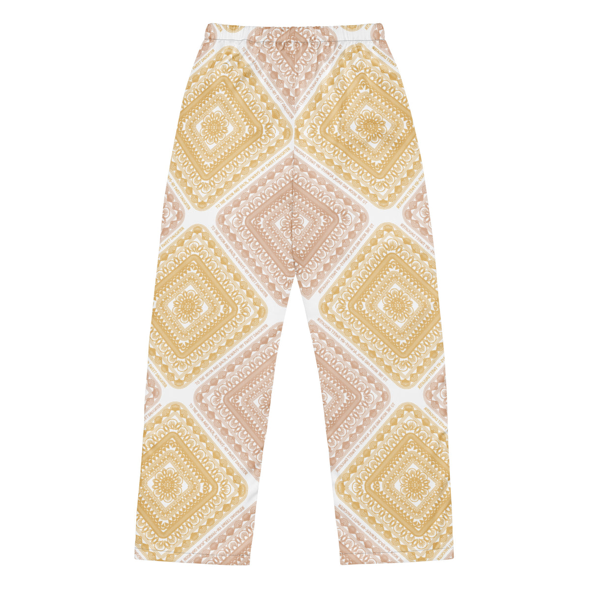 Mandala Geometric Pajama Pants – Relaxed Gift for Her - - Pants