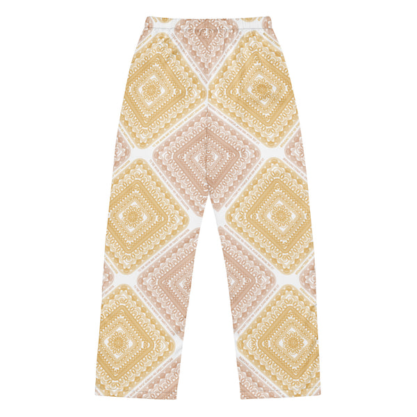 Mandala Geometric Pajama Pants – Relaxed Gift for Her - - Pants