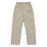 Meow Love Paw Print Pajamas – Cozy Gift for Cat Moms - - Pants