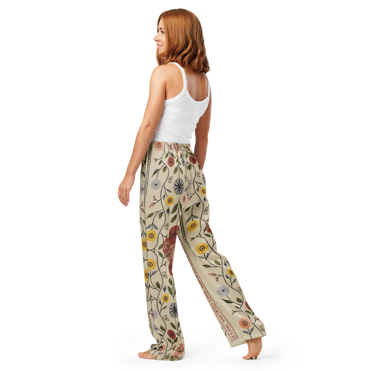“I Love You” Lounge Pants – Romantic Gift for Women - - Pants
