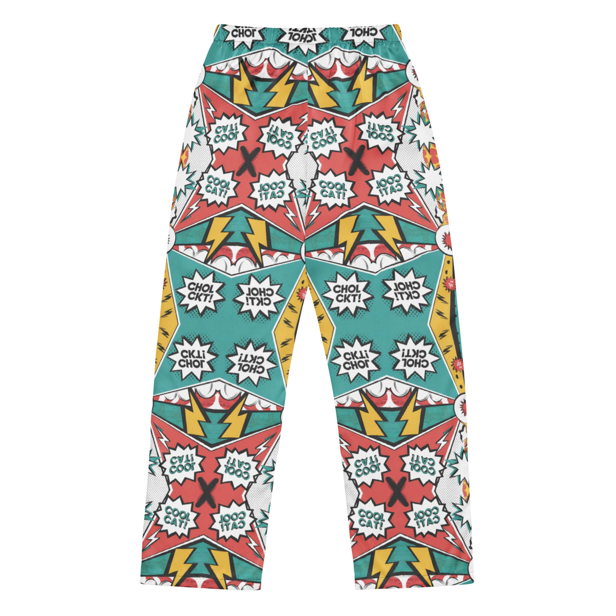 Comic Cool Cat Pajama Pants – Gift for Fun-Loving Women - - Pants